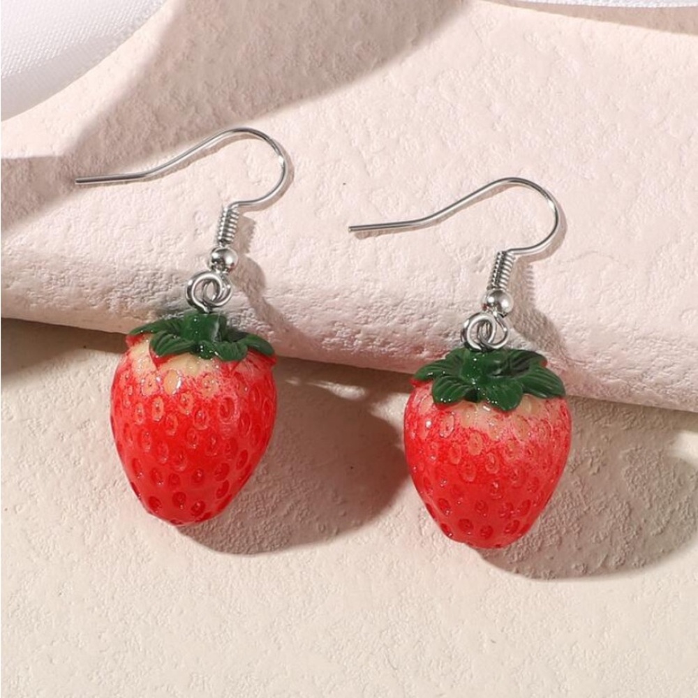 Strawberry Dangle Earrings